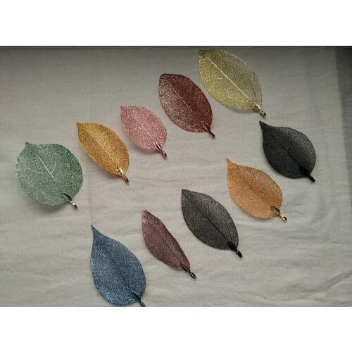 New Natural leaf charms jewellery findings of handmade diy jewelry making charm for womens/Girls Earrings/Necklace Fine Pendants