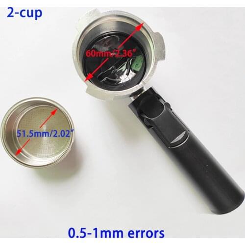 51mm Pressurized coffee Handle Portafilter And Filter Basket for Professional Espresso Coffee Maker Accessory