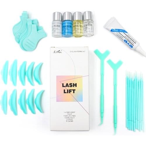 Professional Eyelash Perming Kit 9 in 1 Lash Lift Kit Eye Lash Lifting Curling Lamination Beauty Salon Eyelash Perm Makeup Tool