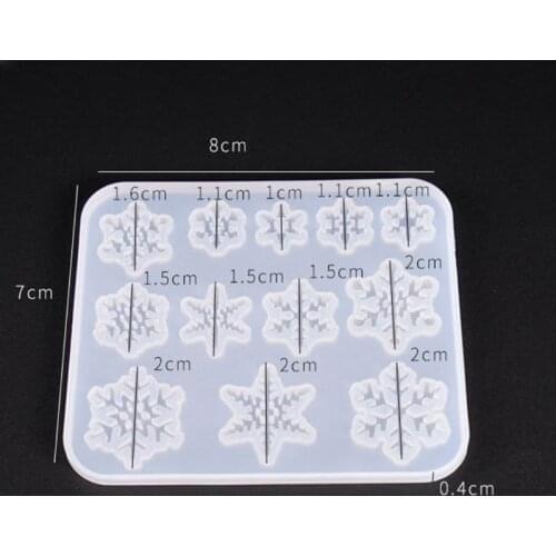 Silicone Molds Snowflake Square Jewelry Mold DIY Jewellery Making Accessories UV Resin Tool 1XCA
