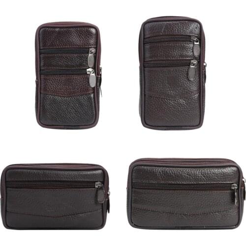 Hot Sale Waist Bag Delicate Texture Multi-function Men Wallet Fashion Phone Purse PU Leather Waist Bag Card Holder