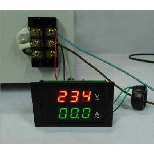 AC Dual Display Tester AC 100V~300V/ 200A Led Voltage/Current Meter AC 110V 220V Voltmeter Ammeter 2in1 Digital Multimeter