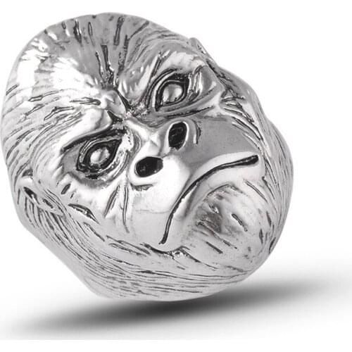 Vintage Punk Cool Men Ring Gorilla Animal Ring