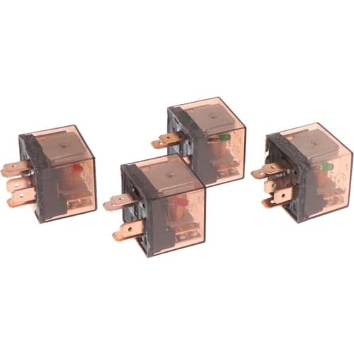 1Pc Waterproof DC Automotive Relay 12V 80A 4/5Pin SPDT Car Control Device Car Relays High Capacity Switching