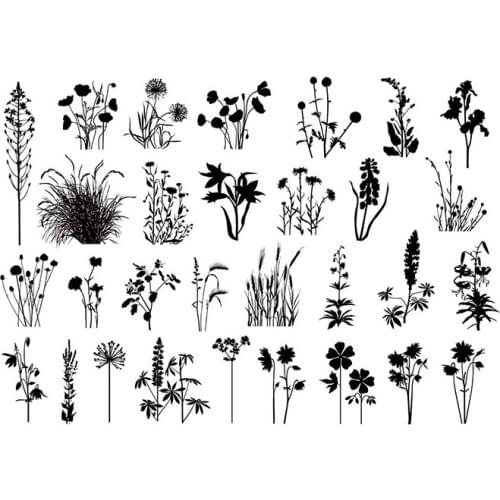Plant stamp Clear Stamp for Scrapbooking Transparent Silicone Rubber DIY Photo Album Decor 210