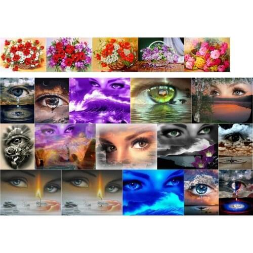 Woman eyes cross stitch kit people 18ct 14ct UNprinting11ct count canvas stitches embroidery DIY handmade needlework