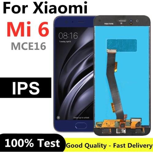 5.15" FOR Xiaomi Mi 6 Mi6 LCD Display+Touch Screen Digitizer Assembly Replacement Accessories with Fingerprint recognitio