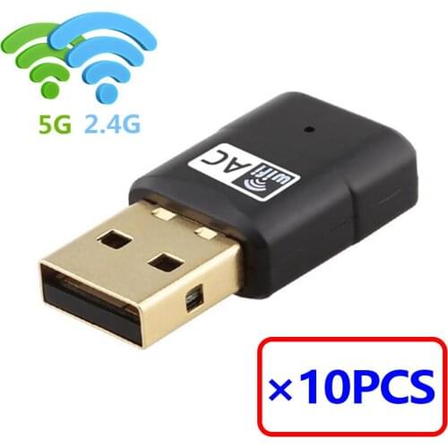 [10 PCS] Mini USB WiFi Aadapter MT7601 chip 150Mbps IEEE 802.11b/g/n standard USB2.0 interface 7601 USB WiFi Dongle