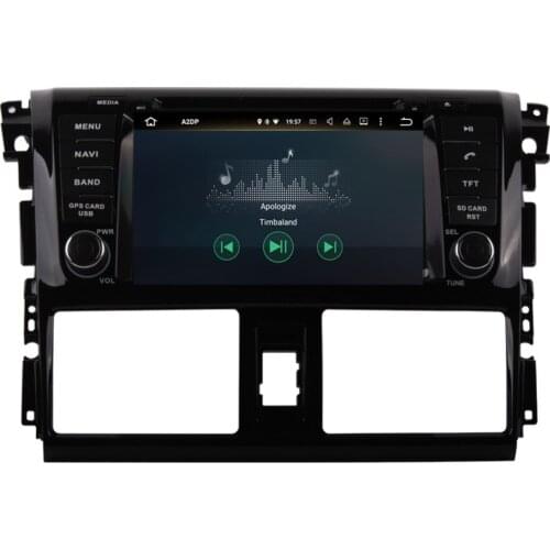 Android 8.0 Octa Core 4GB RAM Car GPS Navigation For Toyota Vios/Yaris Sedan 2013- Auto Radio Stereo DVD Multimedia Player Wifi