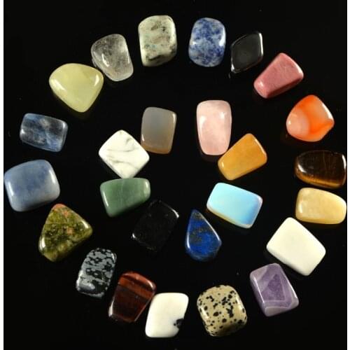 Natural Mineral Tumbled Stone Quartz Aventurine Opalite Protolith Rock Healing Chakra Reiki Crystal Beads Point Garden Decor 1Pc