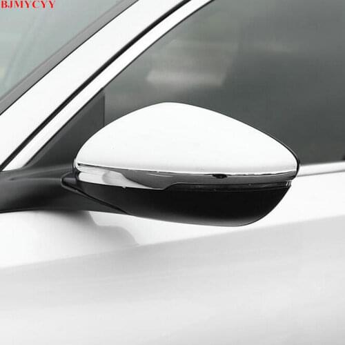 BJMYCYY 2PCS/SET ABS anti chafing decorative strip of automobile rearview mirror For Honda Accord 10th 2018 2019