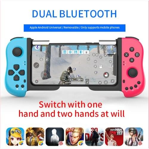 Bluetooth Gamepad One-handed Stretchable Gaming Joystick Wireless Game Controller for iOS Android Mobile Phone Bluetooth TV 2020