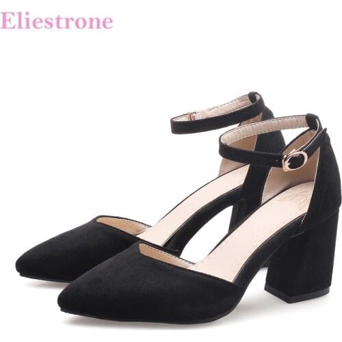 Brand New Elegant Apricot Pink Women Nude Sandals High Heels Classic Black Lady Office Shoes BK03 Plus Big Small Size 10 32 46