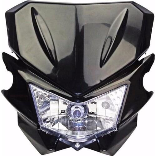 Black 35W Off Road Dirt Bike MX Enduro Motorcycle Headlight Custom