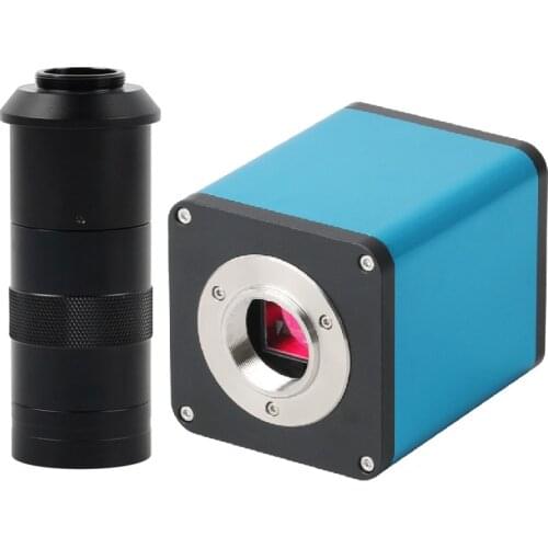 Autofocus 1080P HD 60FPS Digital Microscope Camera IMX290 SONY Sensor HDMI U Disk Industry Video Microscope+100X C-mount Lens