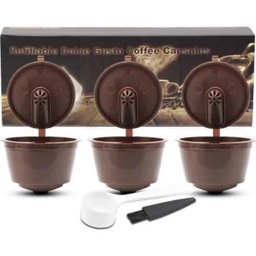 Dolce gusto coffee capsule concentrate reusable pod capsule shell filter nespresso dcoffee capsule holder