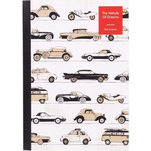 DL WA560-04 glued this A5 notebook retro wind series 60 pages wirelessly bookbound book Teaching equipment for office supplies