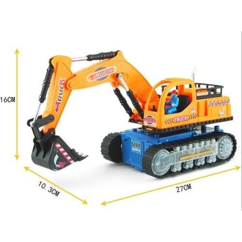 Excavators toy Excavator Child Toys Electric Light Music Excavators Plastic Boys Vehicles Construction Educational Model Toy