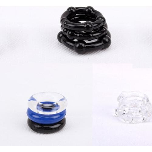 2020 3pcs Silicone Cock Rings Delay Ejaculation Penis Rings Adult Toys Erotic Toy Sex Toys for Men Dropshipping