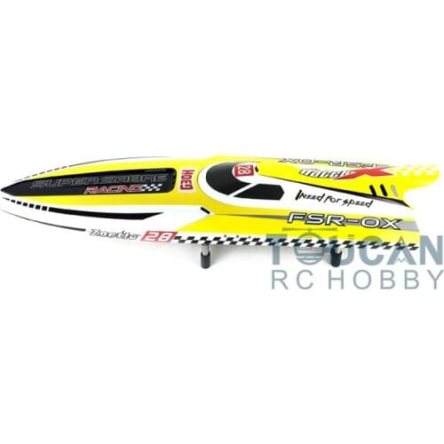 G30H KIT 54" Well Painted Fiber Glass RC Boat Hull Only for Advanced Player Yellow TH02682