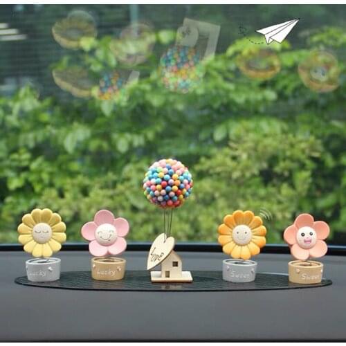 Creative and cute car ornaments shaking head dolls interior accessories auto accessories desktop decoration personalized gifts