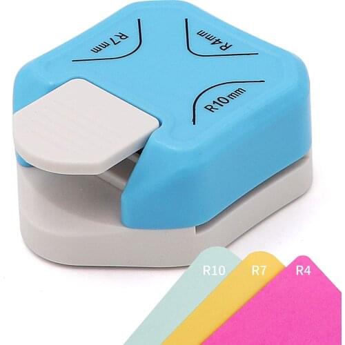 3 in 1 Corner Rounder Punch, 4mm 7mm 10mm ,3 Way Punch Board Photo Cutter, Card Making and Scrapbooking for DIY handmade crafts