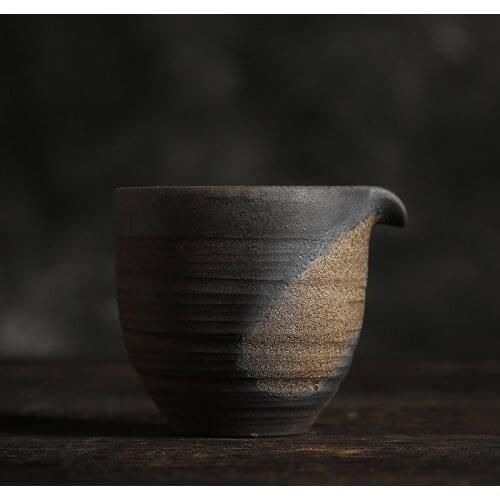 Large Size Stoneware Pitcher Creative Handmade Vintage Tea Pot Tea Pitcher Public Cup Fair Cup Tea Set AccessoriesTea Set Siteel