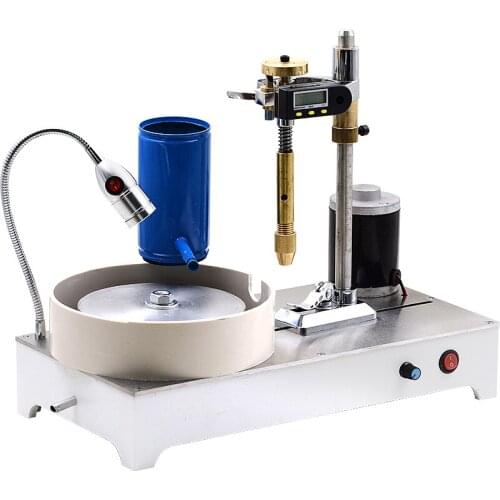 Stainless Steel Lapidary Machine 0-1800Rpm Faceted Gemstone Polishing Machine 120W Jade Processing Equipment