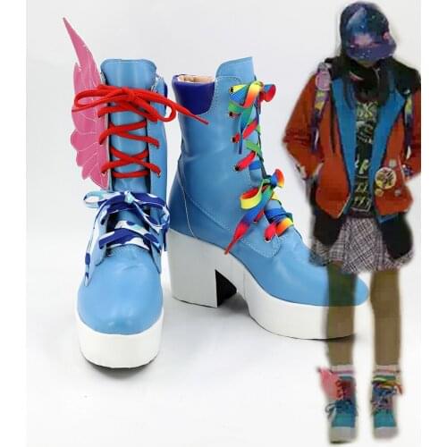 Masked Rider Kamen Rider Saiba Nico Cosplay Boots Shoes Custom Made Any Size
