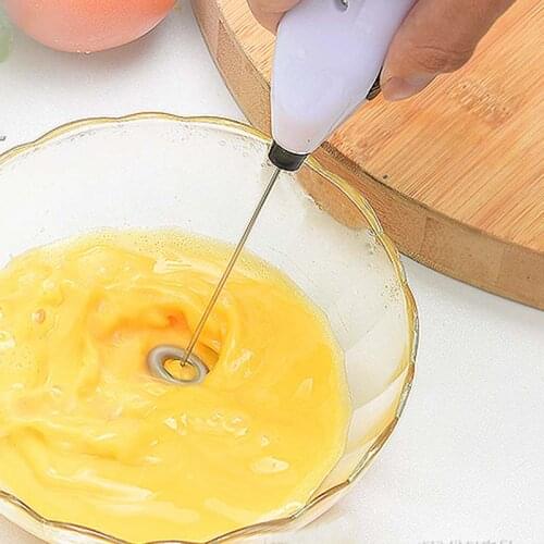 Fashion Drinks Milk Frother Foamer Whisk Mixer Stirrer Egg Beater Electric Mini Handle Cooking Tools EIG88