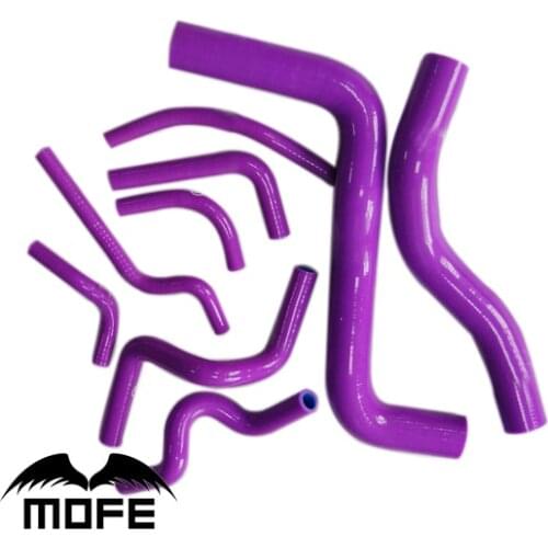 Mofe 9pcs Purple Silicone Radiator Hose Kit For Mitsubishi Galant 2.0 / 2.5 98 ~ 05