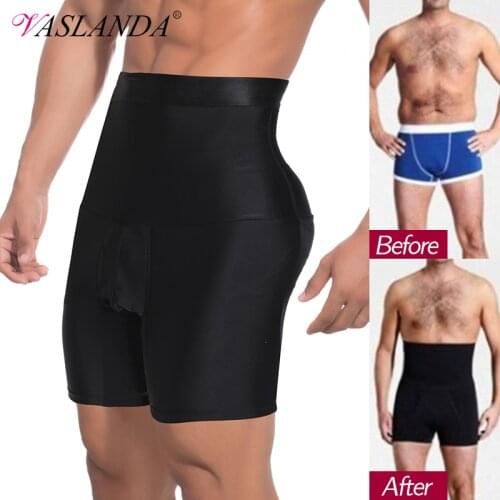 Men Body Shaper Belly Girdle Boxer Briefs High Waisted Slimming Underwear Waist Trainer Tummy Control Panties Compression Shorts