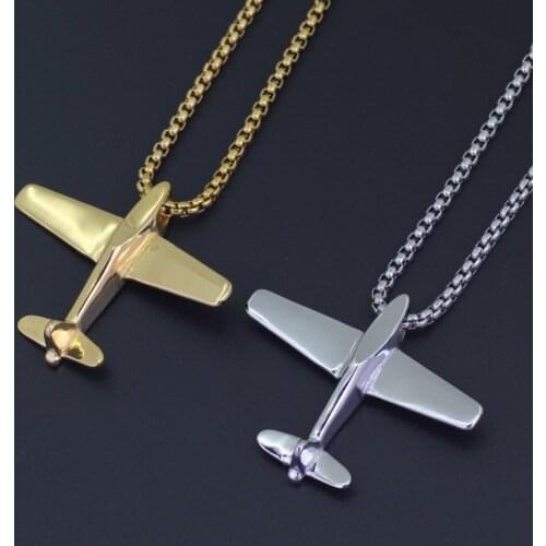 Stainless Steel Pendant Jewelry Necklace Gold Silver Color Hip Hop Jewelry for men SN169