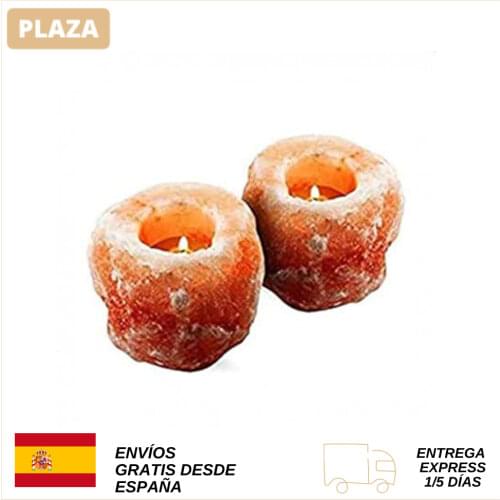 Himalayan Salt Candle Holder 700g-1Kg 2 units