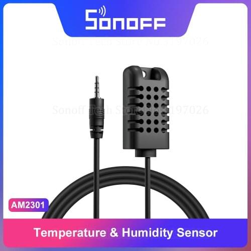 Sonoff Si7021/AM2301 Temperature Humidity High Accuracy Sensor Monitor Module AL560 Cable Support TH10/TH16 Remote Controller