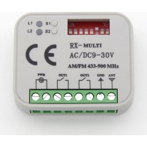 RX MULTI 300-868MHZ AC DC 9-30V Receiver Suits BENINCA BERNER HORMANN MARANTEC SOMMER 868MHz 433MHz Remote Control