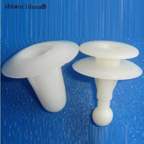 Shhworldsea 100pcs car clip and fastener fits into 9mm hole for toyota for isuzu for mazda