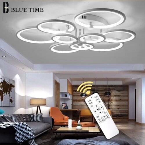 Black&White Modern LED Ceiling Light For Bedroom Living Room Dining Room Lamps LED Chandelier Ceiling Lamps Luminaires Lighting