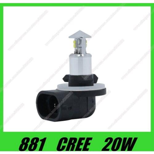 High Quality 881 led h27 led 20W cree chip led LED High Power White Car Auto led Fog Lamp DC12V