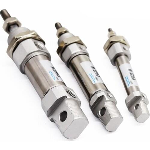 High Quality Small Pneumatic Stainless Steel Mini Cylinder MI20x10,15,20,25,30,40,50,60,75,80100125150-S-CA