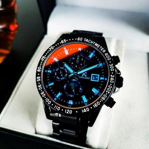 WHSTORE Mens Stainless Steel Watch