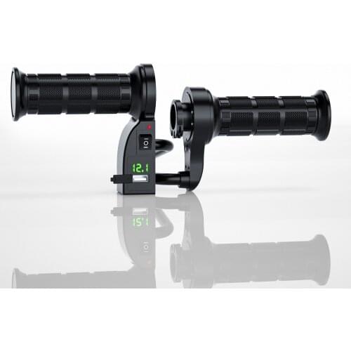 WUPP motorcycle electric heating handle winter 12V modification with switch digital display handle cover adjustable temperature