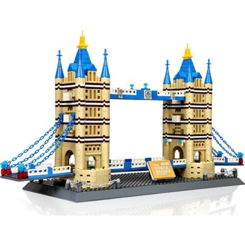 1033Pcs World Famous Architecture London Tower Bridge Building Block Brick Toy 8013