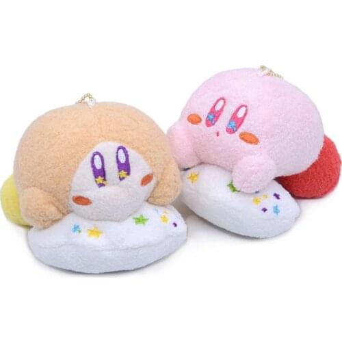 12cm Kawaii Plush Stuffed Animal Toy Cloud Kirby Plush Doll Cute Girly Heart Elf Doll Pendant Childrens Toy Birthday Gift