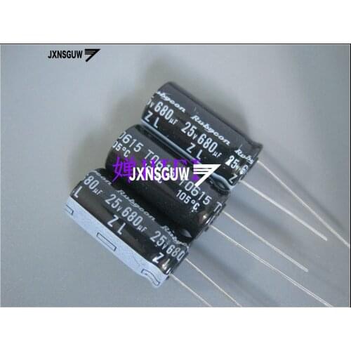 20PCS NEW RUBYCON ZL 10V 16V 25V 35V 50V 63V 1500UF 1000UF 680UF 10UF 470UF 82UF Aluminum electrolytic capacitors 105 degrees