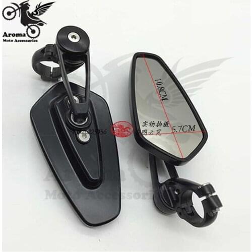 3 color black gold red universal scooter install handle bar auxiliary side mirror motorbike handlebar motorcycle rearview mirror