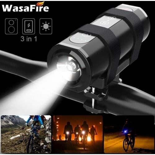 2021 New 3 in 1 Bicycle Light Wireless Bluetooth Speaker Bicycle Front Light 6000mAh Power Bank Waterproof Cycling Flashlight