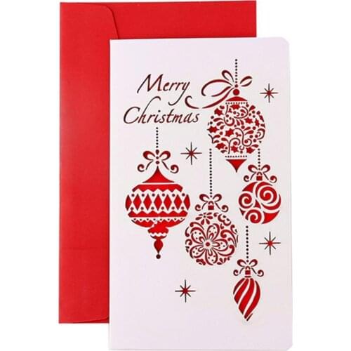 6Pcs Xmas Gift Hollow Hanging Tag Christmas Holiday Present Name Card