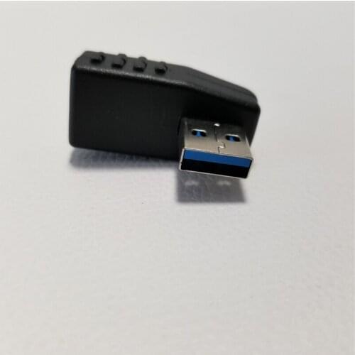 90 Degree Left Angle Direction USB 3.0 Type A Male to Female m/f Adapter Connector