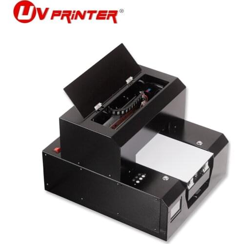 A4 multifunctional UV flatbed printer with Epson L800 printing for mobile phone case/business card/gift box printing